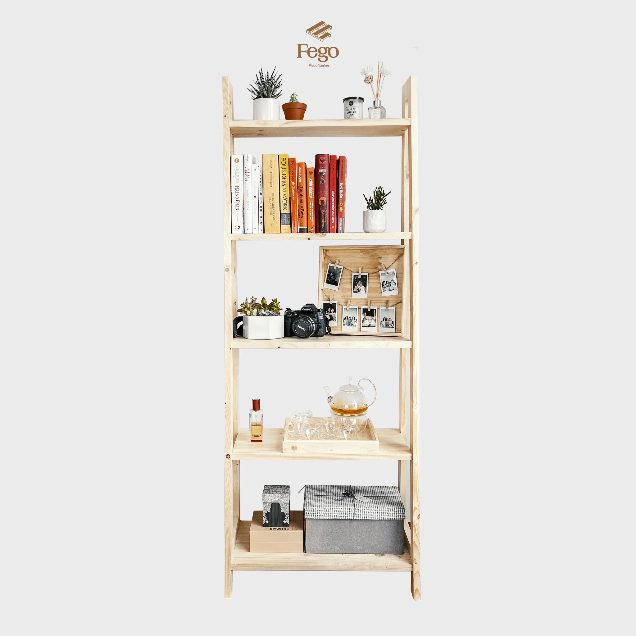 Kệ Harmon / Giá sách Harmon 5 tầng FEGO