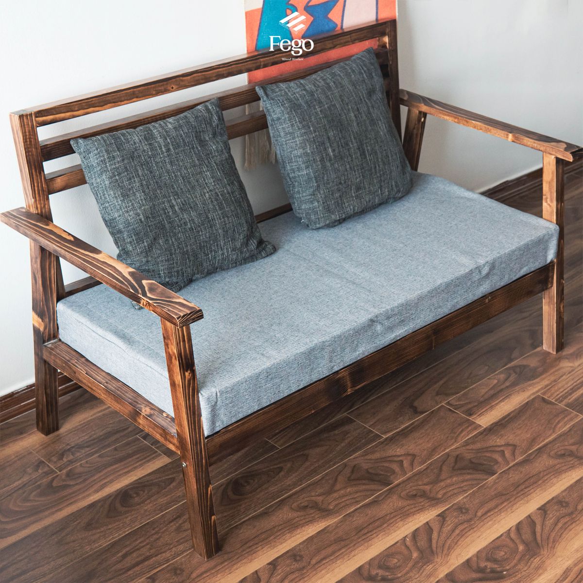 Ghế sofa đôi kèm đệm