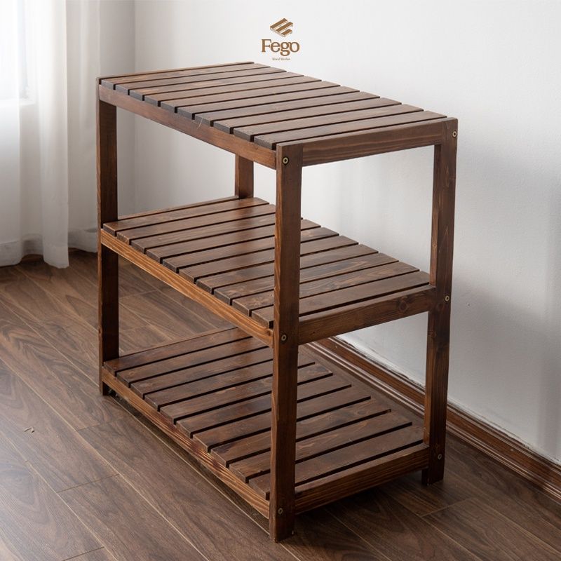Kệ gỗ nan đa năng 3 tầng 60x40x80cm