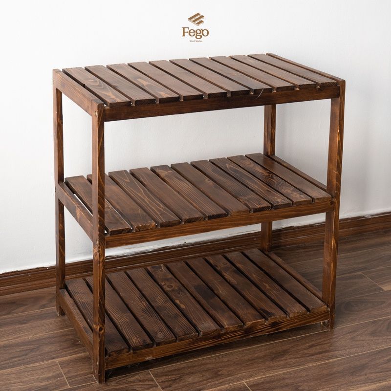 Kệ gỗ nan đa năng 3 tầng 60x40x80cm