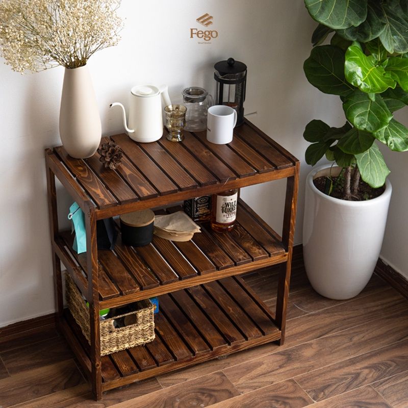 Kệ gỗ nan đa năng 3 tầng 60x40x80cm
