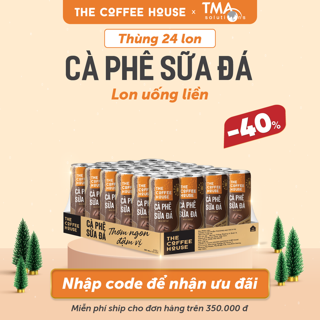 Cà Phê Sữa Đá 180ml - Thùng 24 lon