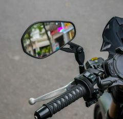 Gương chiếu hậu chân kính Kemi moto (có khớp gập gọn)