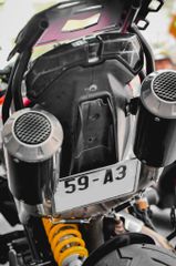 Pat biển số đút gầm Ducati Hypermotard 950 (thép không rỉ)