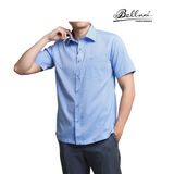Áo sơ mi nam ngắn tay cao cấp BELLUNI vải sợi tre - ABN.BP.BE 233 B6