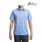 Áo sơ mi nam ngắn tay cao cấp BELLUNI vải sợi tre - ABN.BP.BE 233 B6