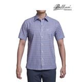 Áo sơ mi nam ngắn tay cao cấp BELLUNI vải sợi chuối - ABN.BAN.BE 237 B4