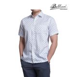 Áo sơ mi nam ngắn tay cotton cao cấp BELLUNI - ANL.CM.BE 4 W1