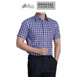 Áo sơ mi nam ngắn tay BELLUNI vải sợi dừa - ABN.CCP.BE 256 B1