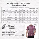 Áo sơ mi nam ngắn tay BELLUNI vải sợi dừa - ABN.CCP.BE 253 B
