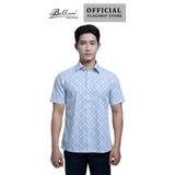 Áo Sơ mi nam ngắn tay cao cấp BELLUNI vải sợi lá - ABN.LP.BE 308