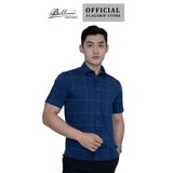 Áo sơ mi nam ngắn tay cao cấp BELLUNI vải sợi ngãi cứu - ABN.MGPS.BE 300