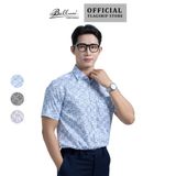 Áo sơ mi nam ngắn tay cotton cao cấp BELLUNI - ANL.CM.BE 8