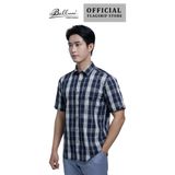 Áo Sơ mi nam ngắn tay cao cấp BELLUNI vải sợi lá - ABN.LP.BE 310