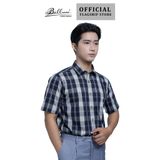 Áo Sơ mi nam ngắn tay cao cấp BELLUNI vải sợi lá - ABN.LP.BE 310