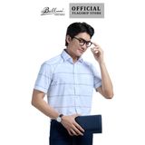 Áo sơ mi nam ngắn tay cao cấp BELLUNI vải sợi ngãi cứu - ABN.MGPS.BE 300