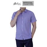 Áo sơ mi nam ngắn tay BELLUNI vải sợi dừa - ABN.CCP.BE 253 V4
