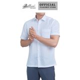 Áo sơ mi nam ngắn tay BELLUNI vải sợi dừa - ABN.CCP.BE 250 W1