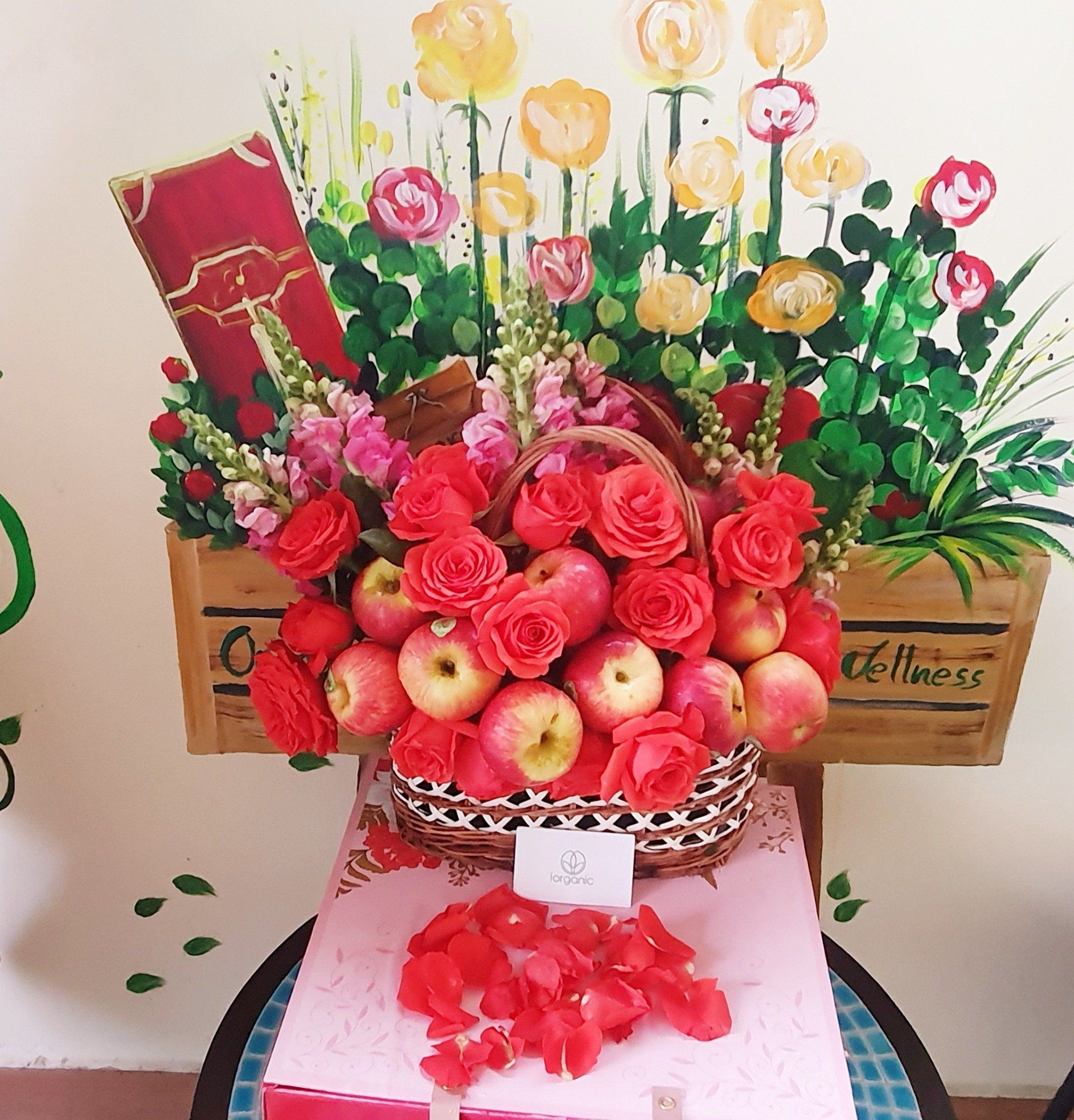 Giỏ hoa quả hữu cơ nhập khẩu 12