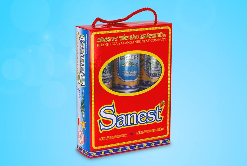 NƯỚC YẾN SÀO KHÁNH HÒA SANEST LON 190 ML, LỐC 6 LON - 001L6