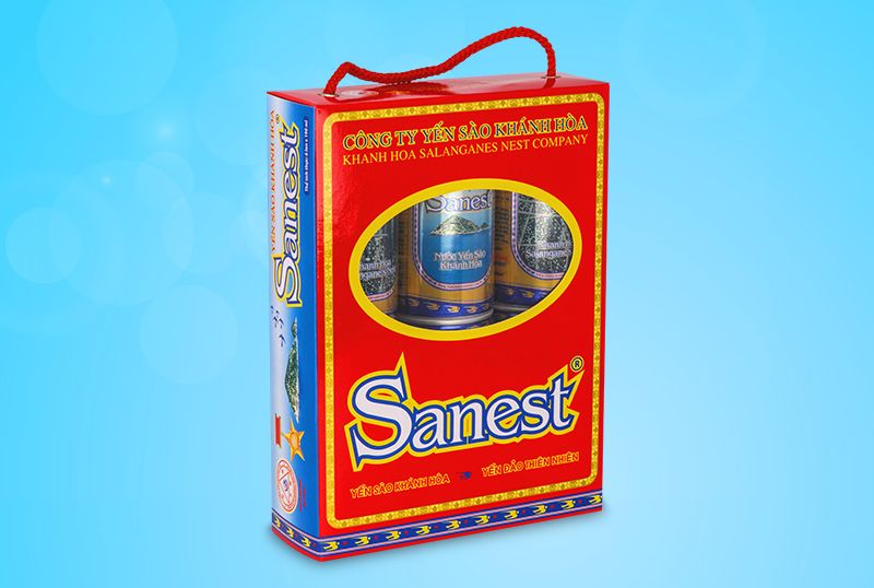 NƯỚC YẾN SÀO KHÁNH HÒA SANEST LON 190 ML, LỐC 6 LON - 001L6