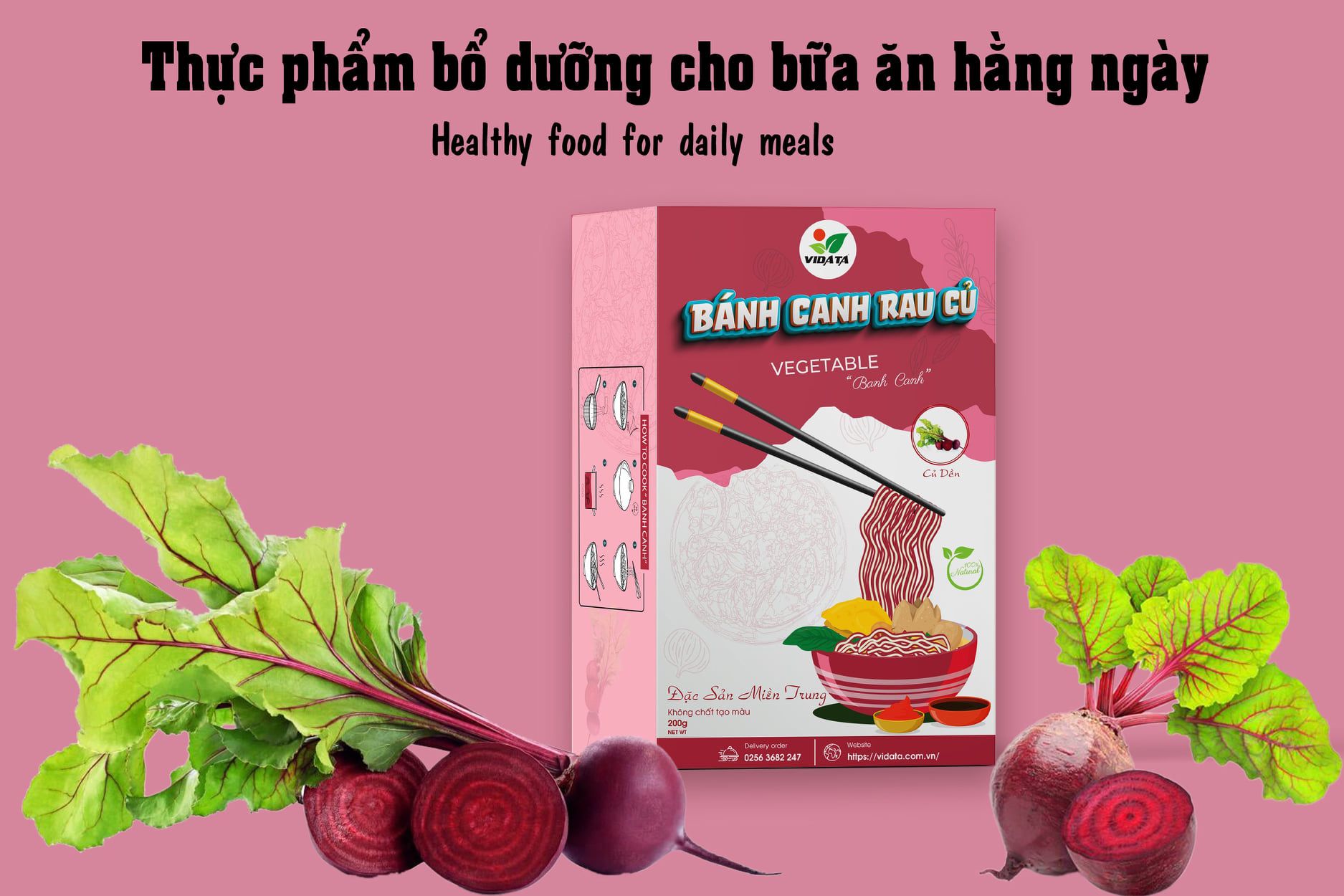 Bánh canh củ dền VIDATA