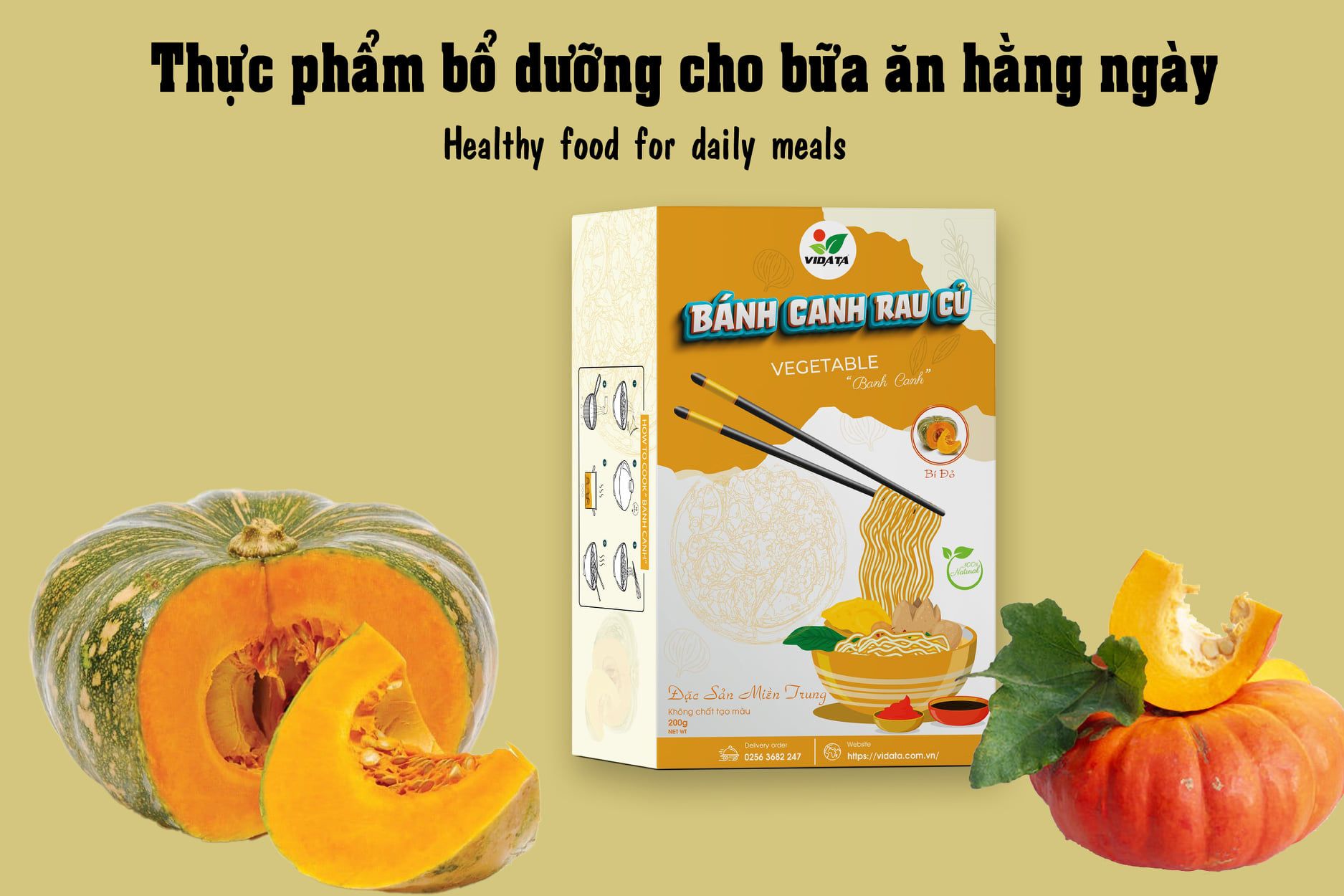 Bánh canh bí đỏ VIDATA