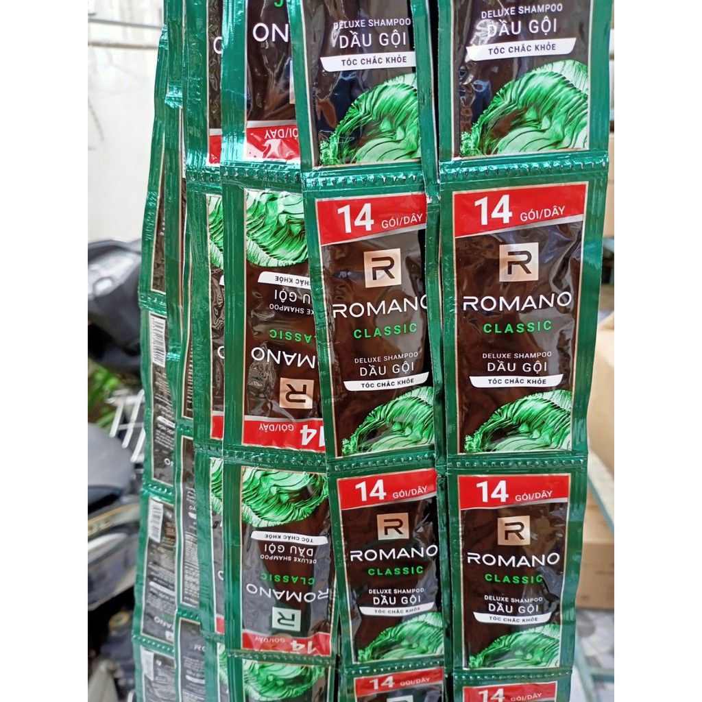Dầu gội Romano Classic 5g x 14 gói ( tặng 2 gói)