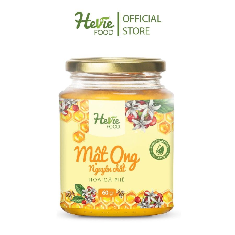 Mật Ong Hoa Cafe Nguyên Chất Xuất Khẩu HeVieFood 60g