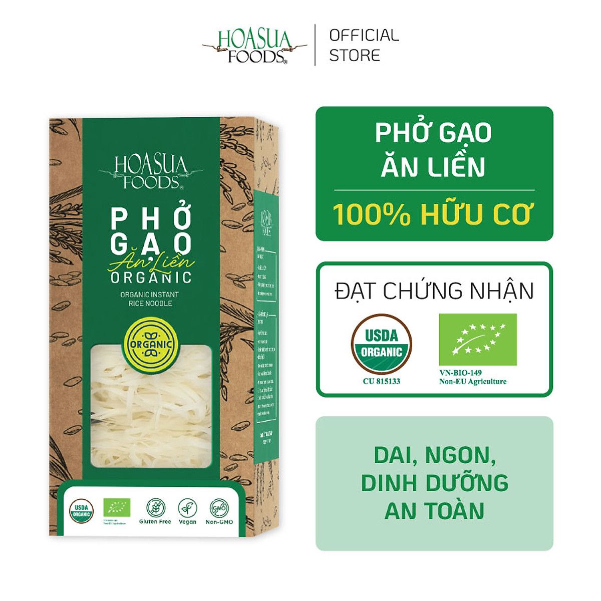Phở gạo ăn liền Hoa Sữa Foods hộp 360g