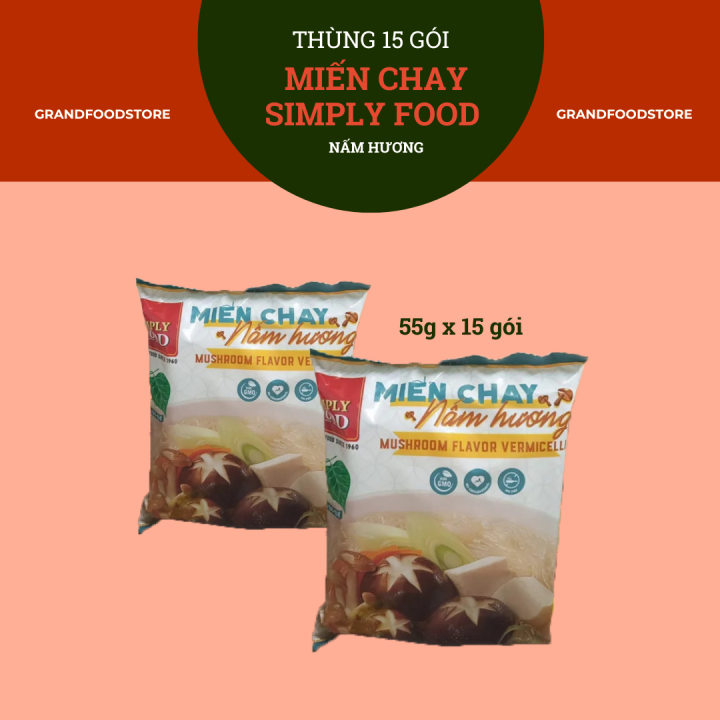 Miến chay nấm hương Simply Food 55g