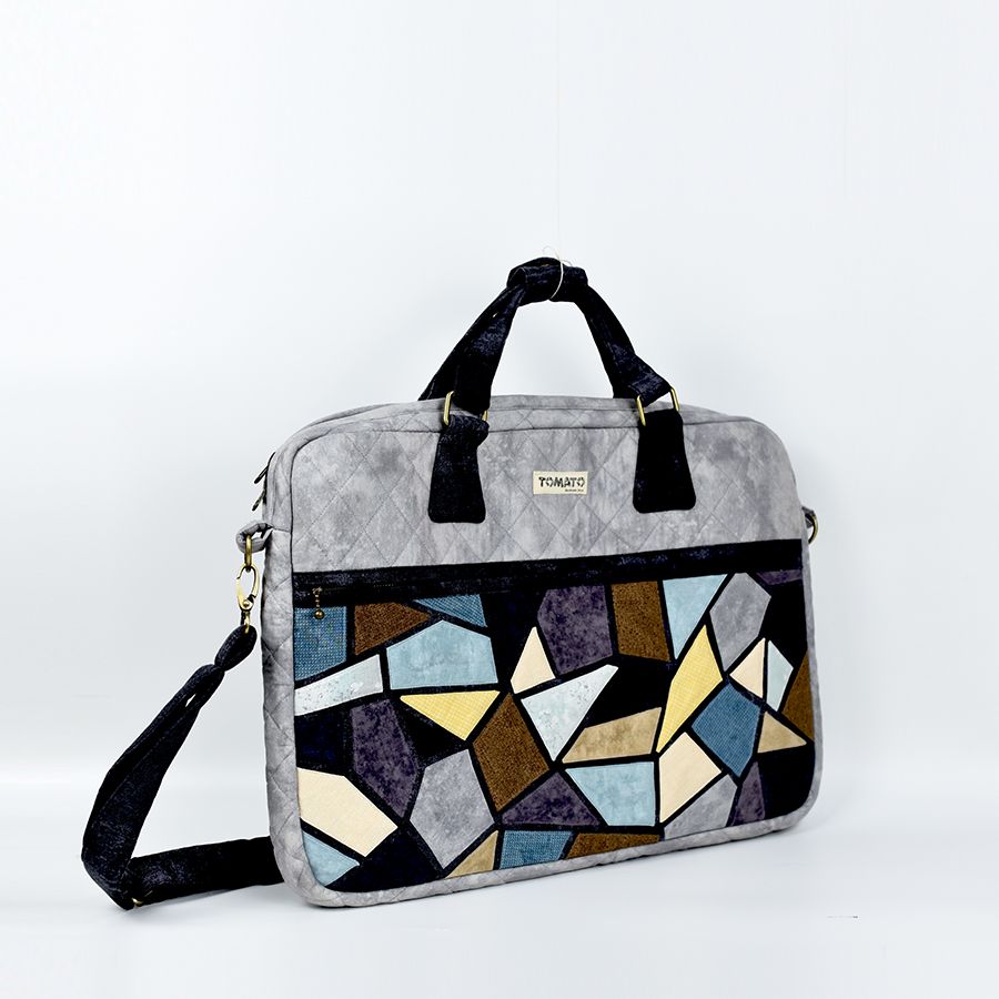 Túi quilt laptop ghép tam giác 13″ Và 15″