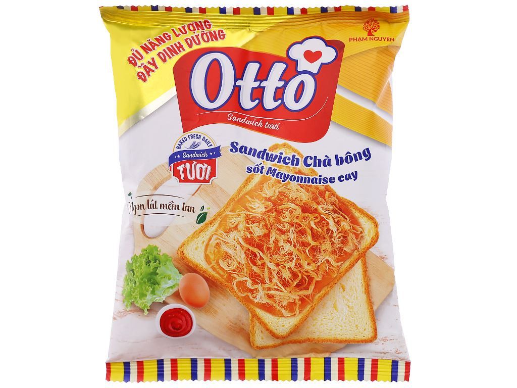 Bánh sandwich tươi chà bông sốt Mayo Otto 76g
