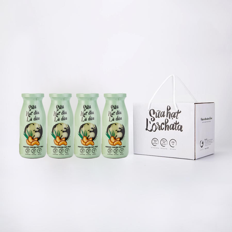 SỮA HẠT ĐIỀU LÁ DỨA (06 CHAI 236 ML)