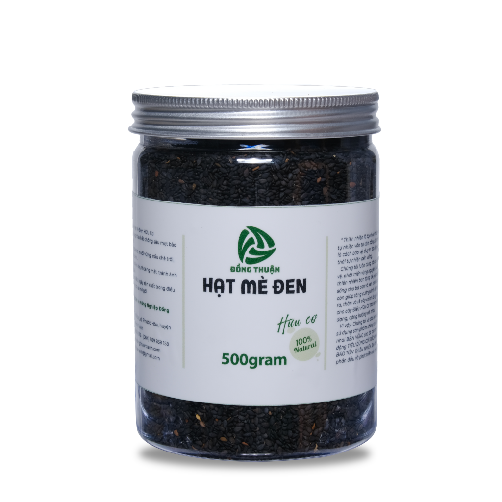 Hạt mè đen hữu cơ – hộp 500g