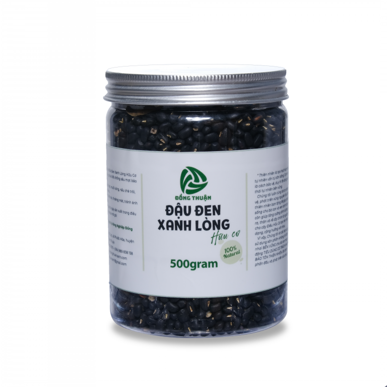 Đậu đen xanh lòng hữu cơ – hộp 500g
