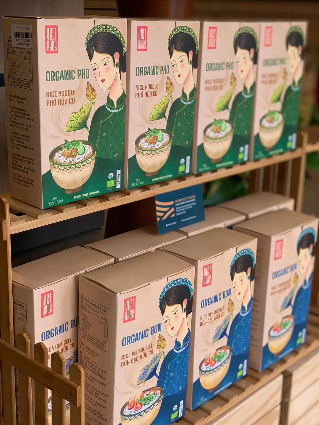 Bún gạo hữu cơ Viet Haus hộp 210g