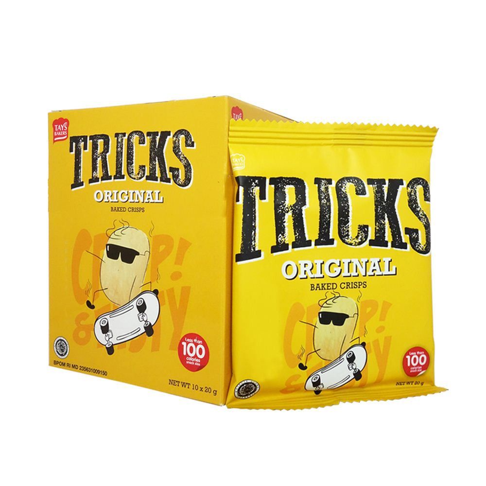 Banh khoai tay Tricks Original hop 120g