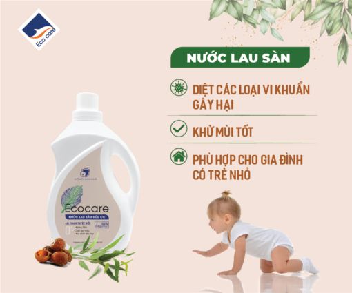 Nước lau sàn Hữu cơ bồ hòn tinh dầu Sả Chanh