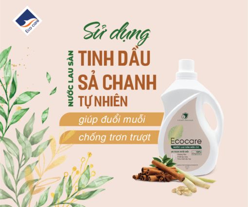 Nước lau sàn Hữu cơ bồ hòn tinh dầu Sả Chanh
