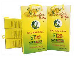 Gạo mầm Gaba st 25 hop 2 kg. (82,4mg/Kg)