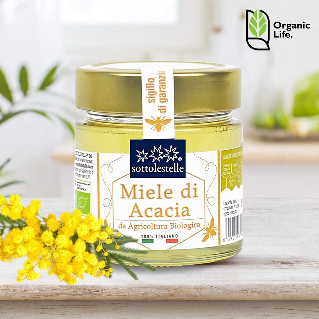 Mật ong hoa keo Acacia hữu cơ Sottolestelle 280gsotto