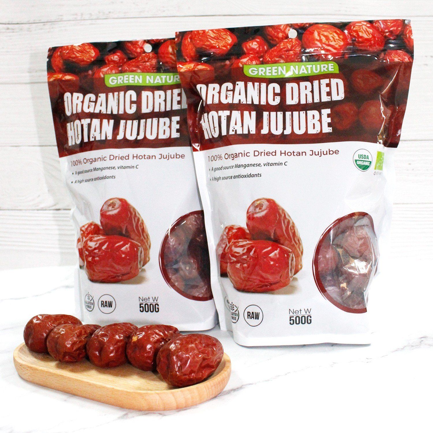 Táo Đỏ Hotan Hữu Cơ 500gr hiệu Green Nature