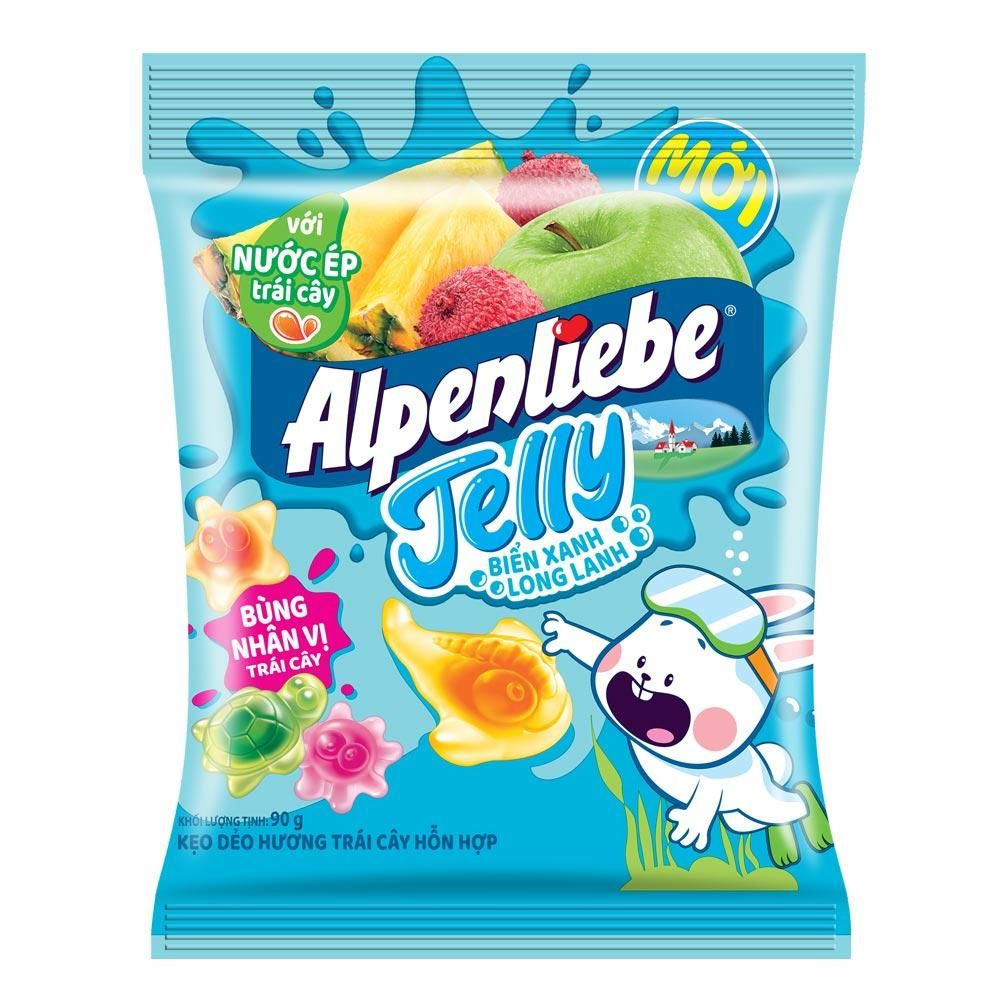 Kẹo dẻo Alpenliebe Jelly hương trái cây gói 24g