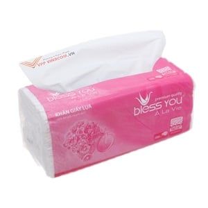 Khăn giấy lụa rút cao cấp Bless You 250 tờ 2 lớp