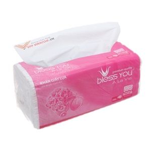 Khăn giấy lụa rút cao cấp Bless You 250 tờ 2 lớp