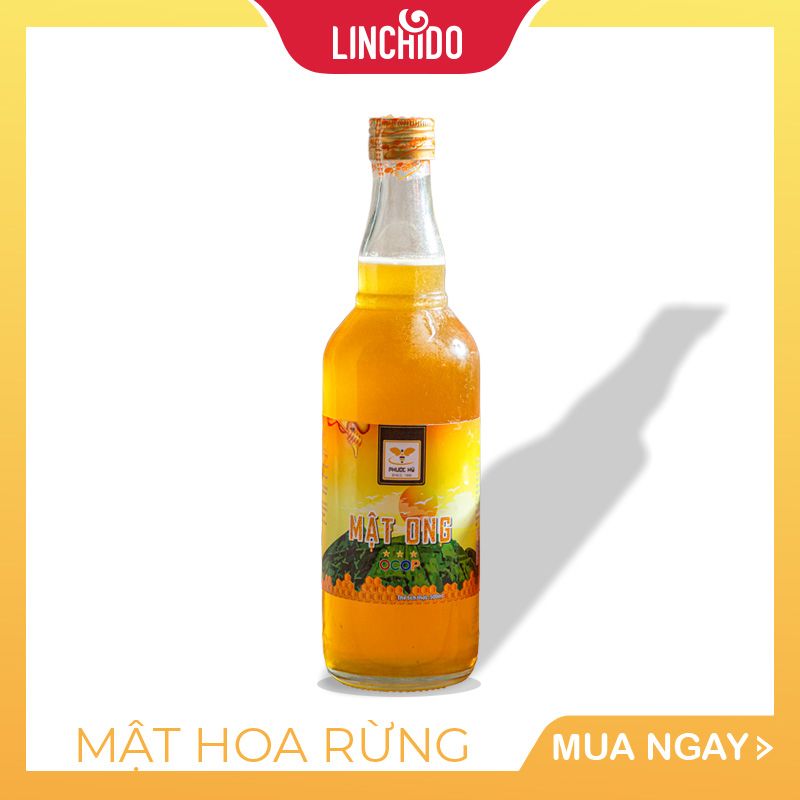 MẬT ONG PHƯỚC HỶ- Hoa Rừng Nguyên Chất Tây Nguyên – CHAI 500 ML