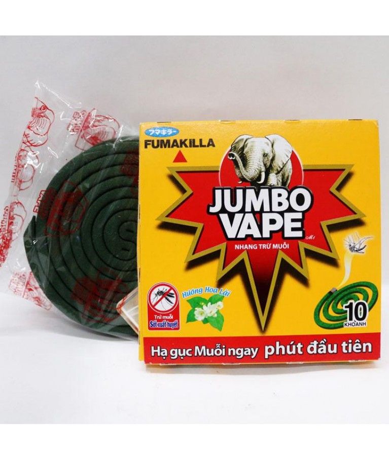 Nhang muỗi Jumpo Vape hương hoa lài hộp 120g