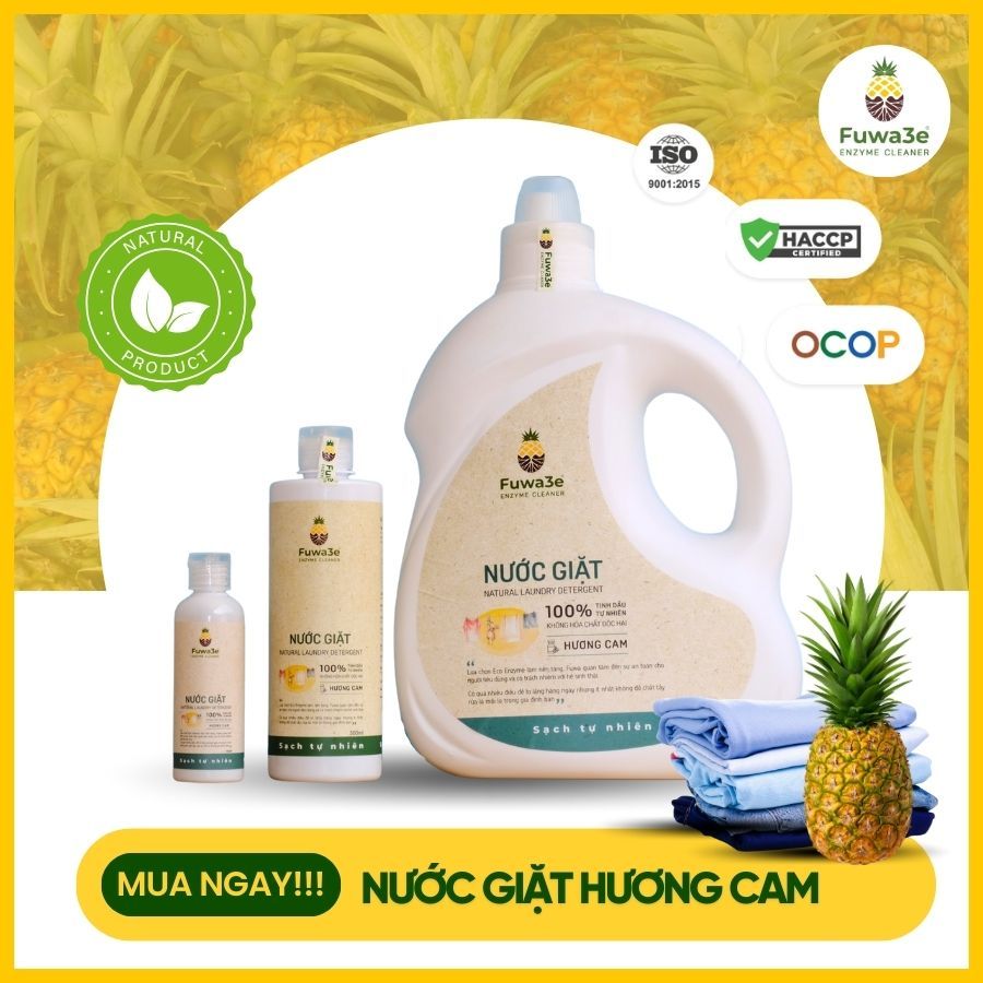 Nước giặt Fuwa3e ( Hương cam)