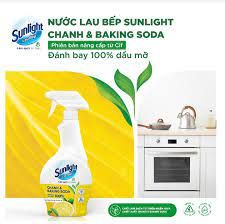 Sunlight lau bếp Chanh và Baking Soda dạng vòi sịt 500ml
